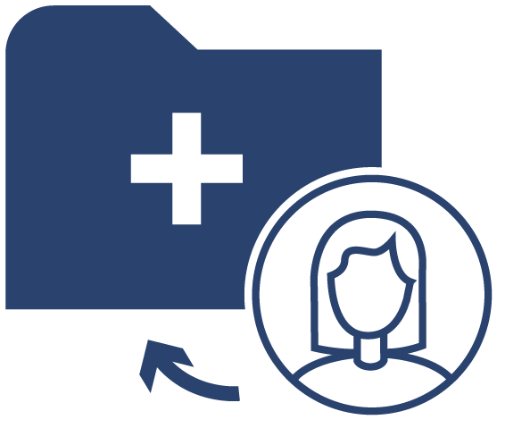 Collecting data icon
