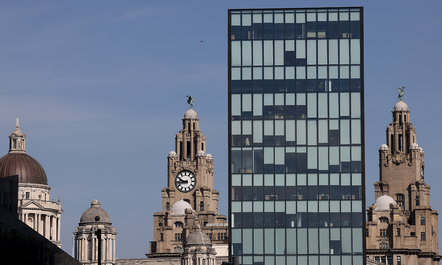 Skyline shot of Liver Buildings. Picture by Gareth Jones.